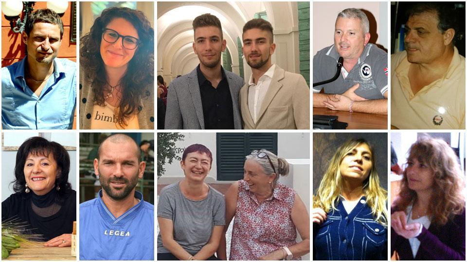 Marco Monti, Maria Martini, Valerio e Giulio Spinnato, Enrico Colombaioni, Renzo Rocchiccioli, Marilena Polzella, Riccardo Paoletti, Lucia Groppa e Michela Bandini, Antonia Pizzi, Gabriella Campodonico