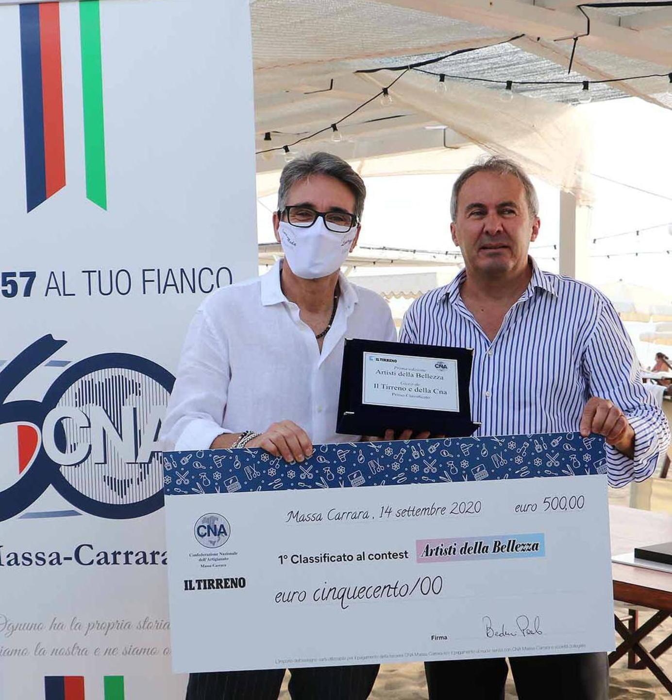 Gianfranco Bertelloni di Linea Moda Parrucchiere Estetica, di Massa, primo assoluto