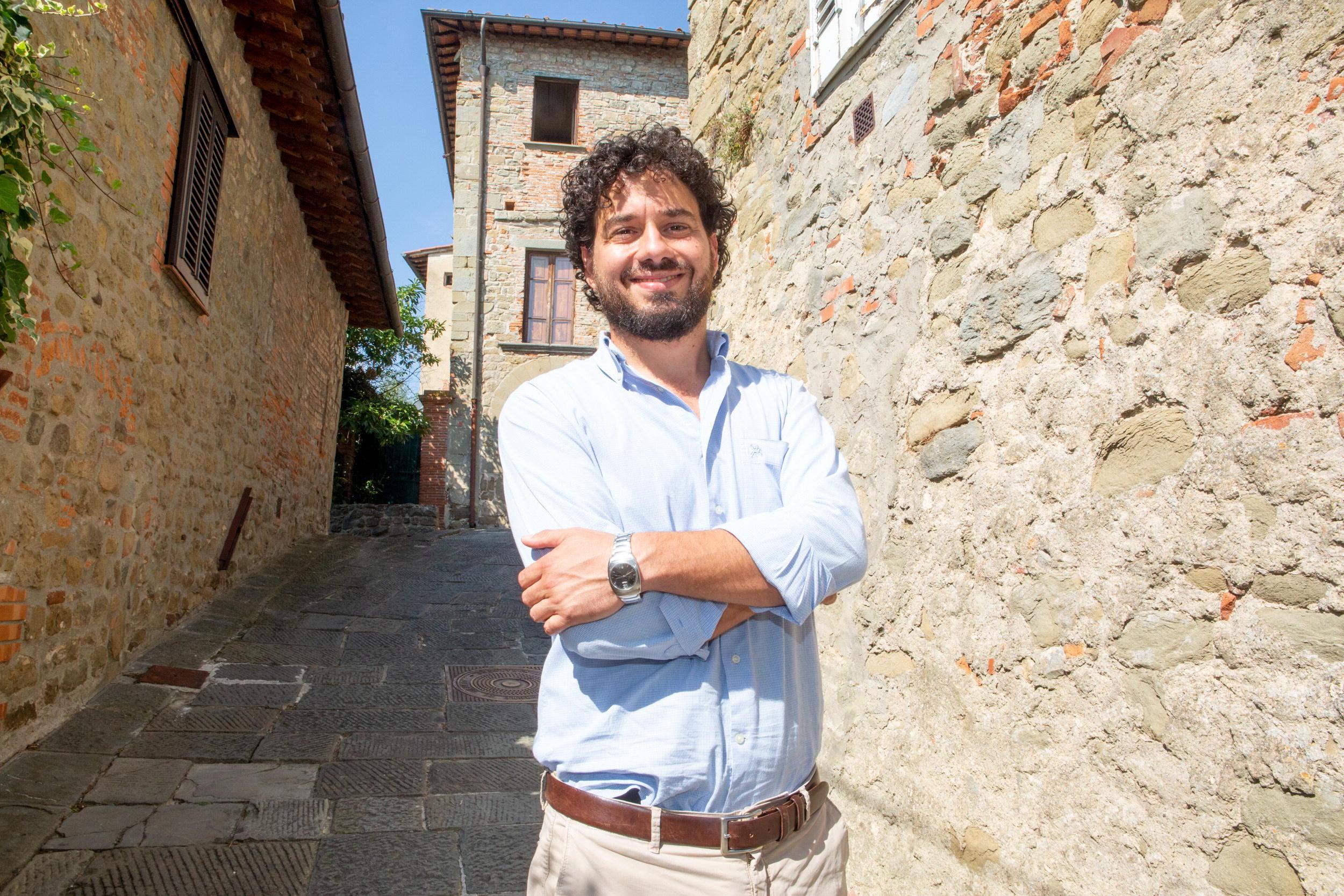 Dino Cordio, candidato sindaco del centrosinistra a Uzzano (Foto Paolo Nucci)