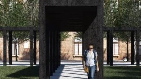 Ferrara, passerella Diamanti come un pergolato. Volumi “traforati” per Palazzo Massari