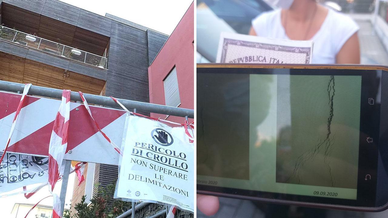 Crepe nei muri da un anno, sedici famiglie costrette a lasciare l'edificio a rischio 