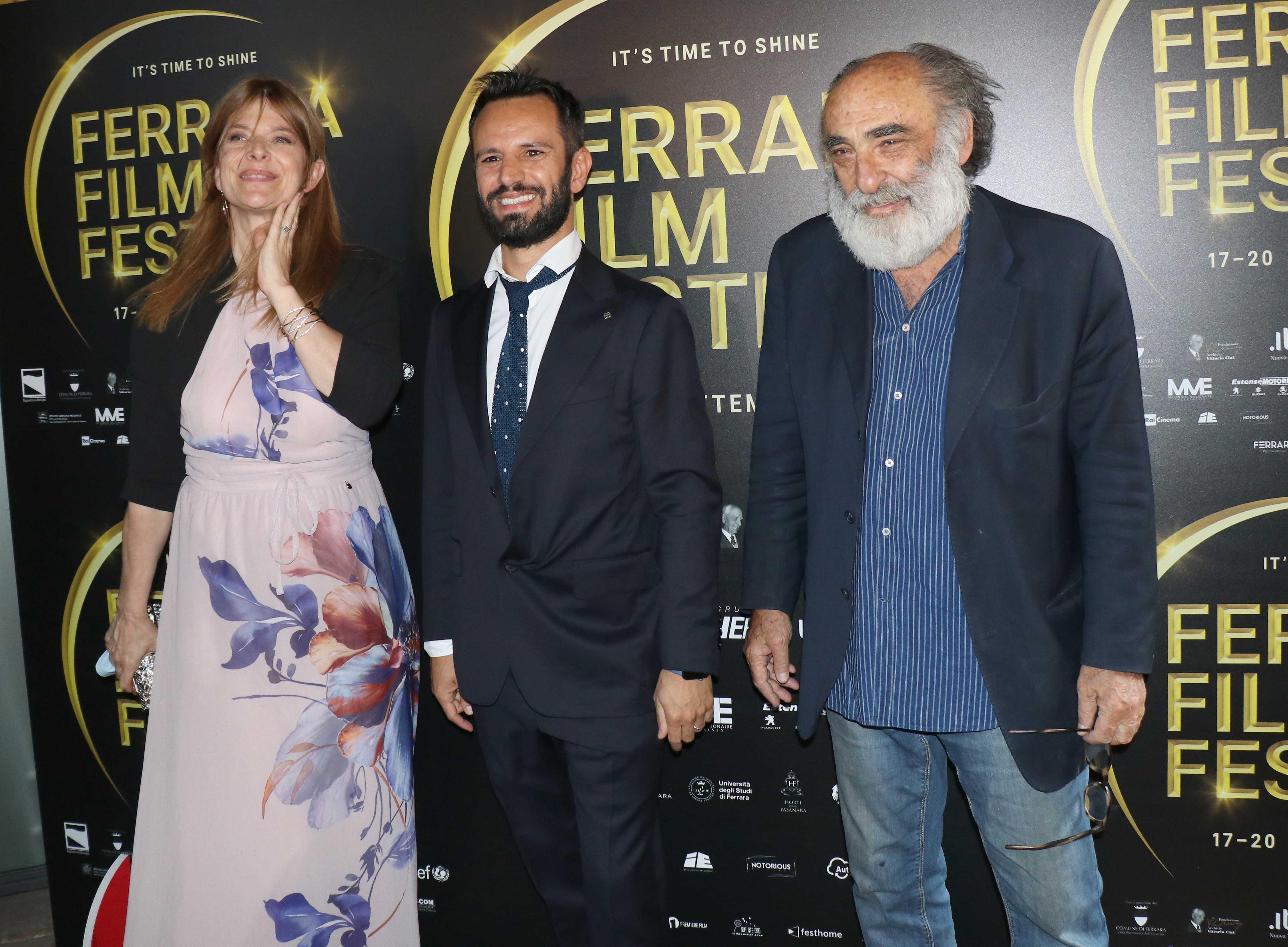 Nastassja Kinski con Maximilian Law e Alessandro Haber a Ferrara