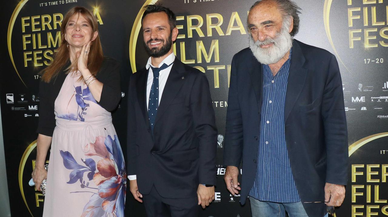 Nastassja Kinski con Maximilian Law e Alessandro Haber a Ferrara