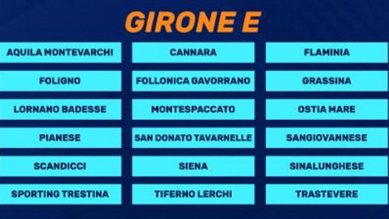 FolGav, girone E Dieci le toscane «Ci faremo trovare pronti»