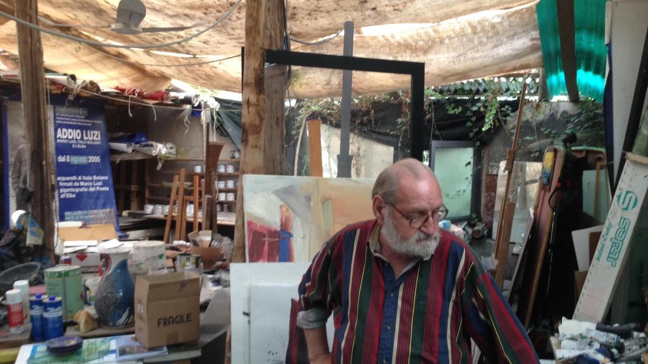 Il pittore Italo Bolano
