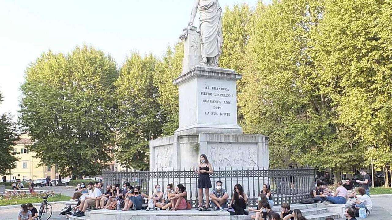 La manifestazione degli studenti