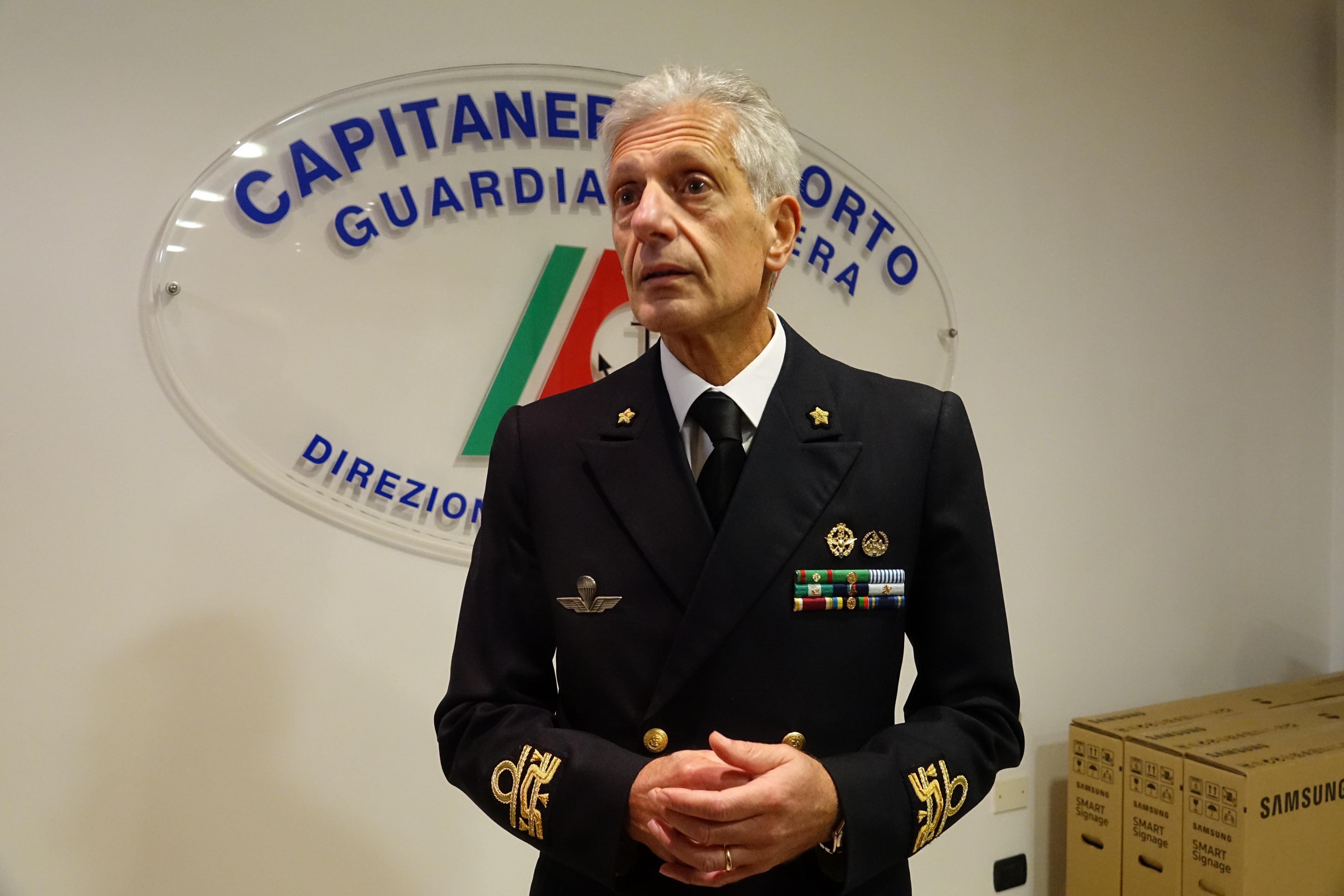 Il contrammiraglio Giuseppe Tarzia