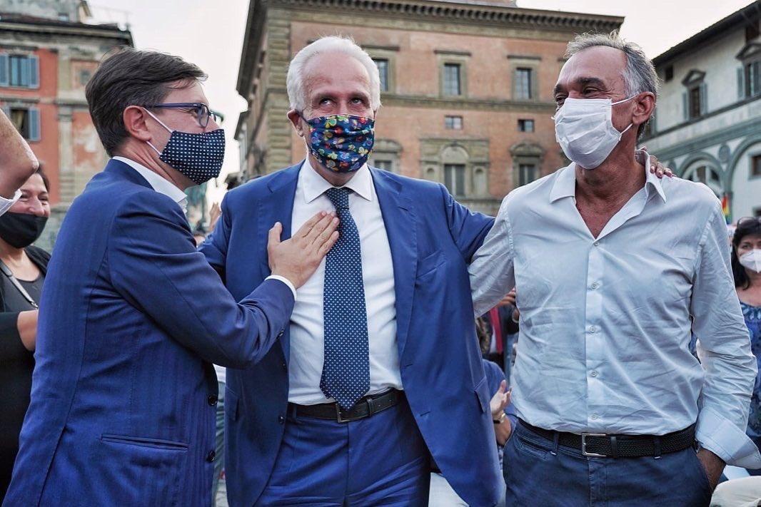 Eugenio Giani e i "Solo Toscani" si appellano al voto utile: «Si vince al primo turno» 