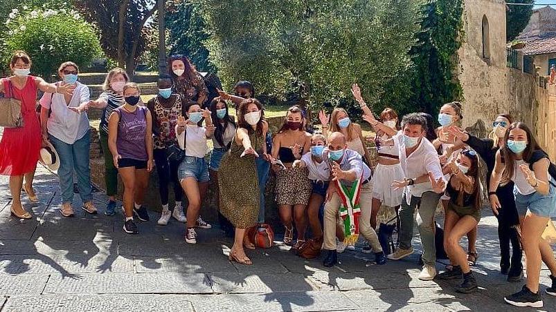 “Sulle ali della Vespa” a Vicopisano il set degli studenti-attori