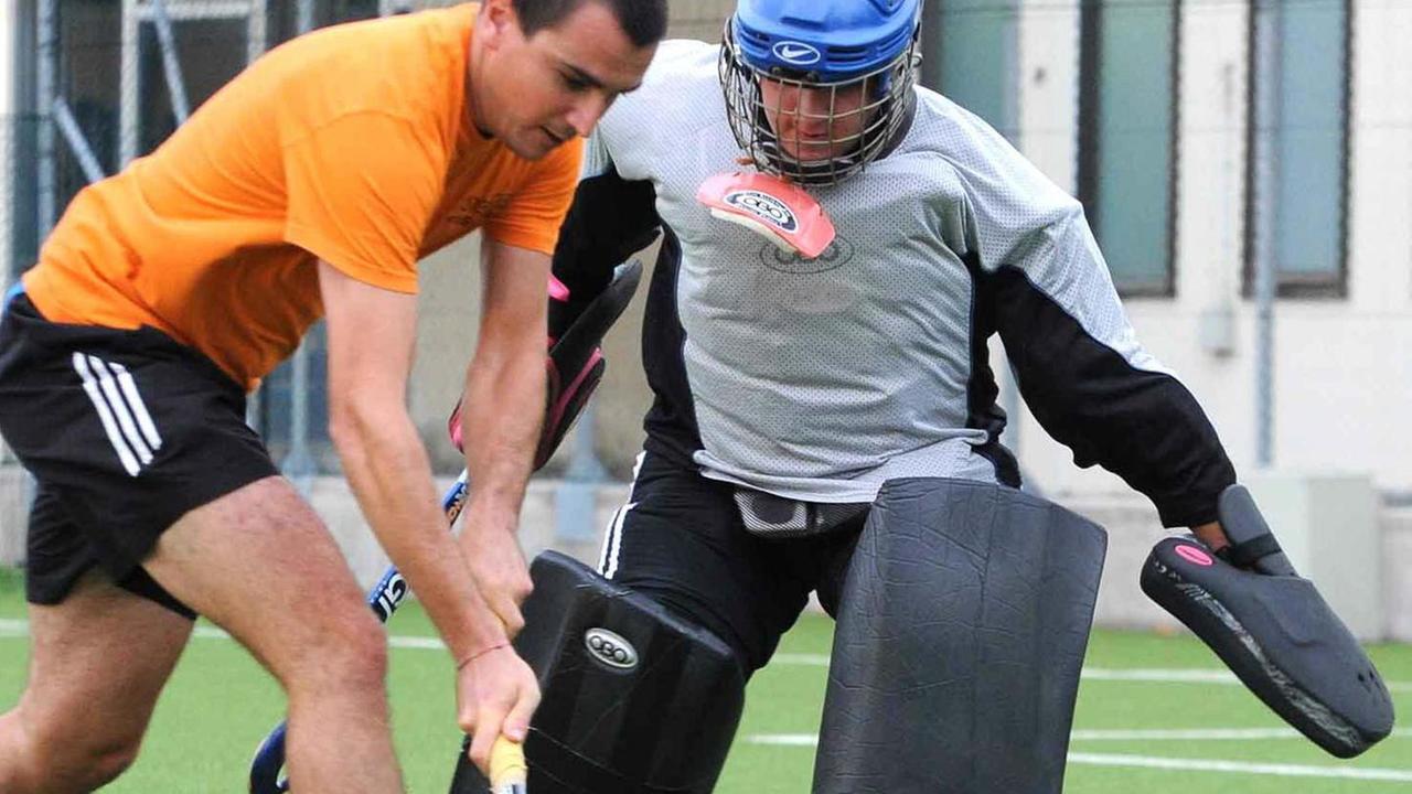 Un allenamento dell'Hockey club Pistoia
