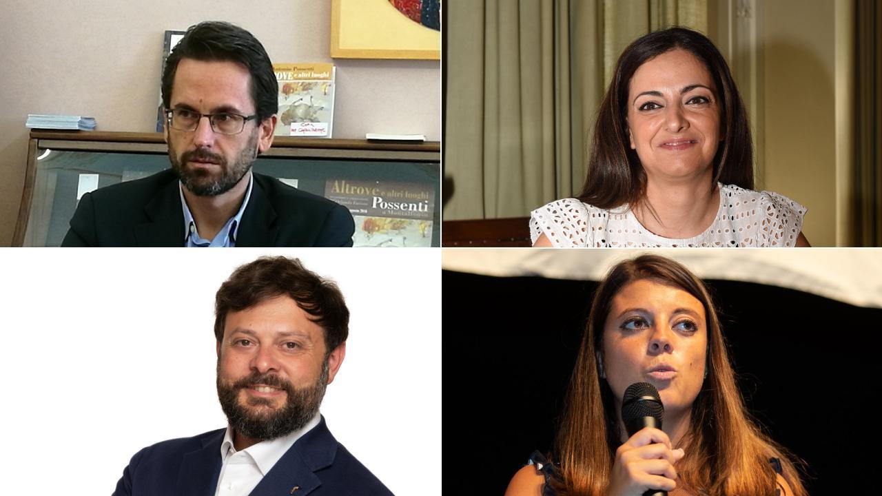 Dall'alto, in senso orario: Puppa, Mercanti, Montemagni, Fantozzi