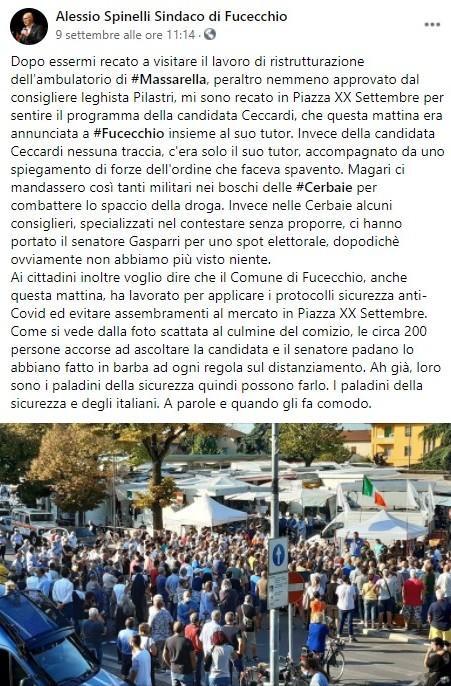 Garante boccia il sindaco: «Via il post contro Salvini» 