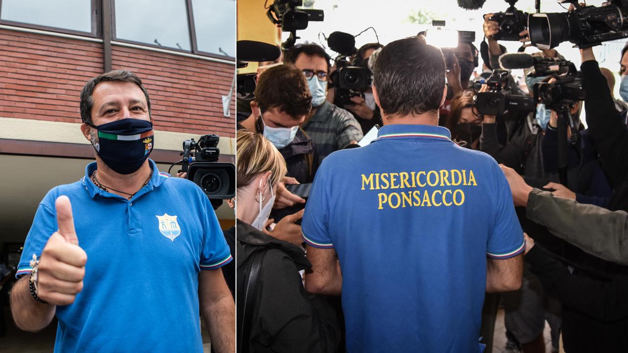 Salvini al seggio con la polo della Misericordia: ecco da chi arriva quel regalo 