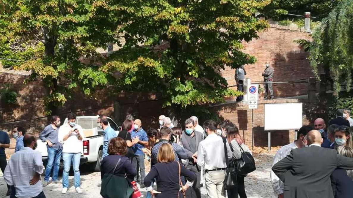 L’abbraccio del governatore alla sua terra «Grazie San Miniato, il merito è anche tuo»