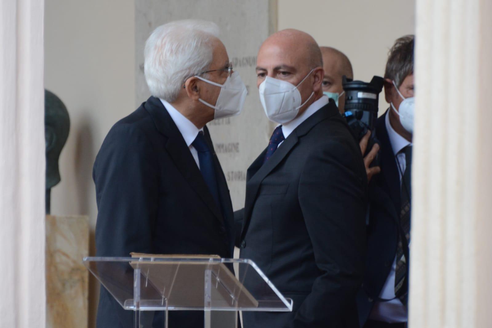 Il presidente della Repubblica Sergio Mattarella a Sassari per commemorare Cossiga 