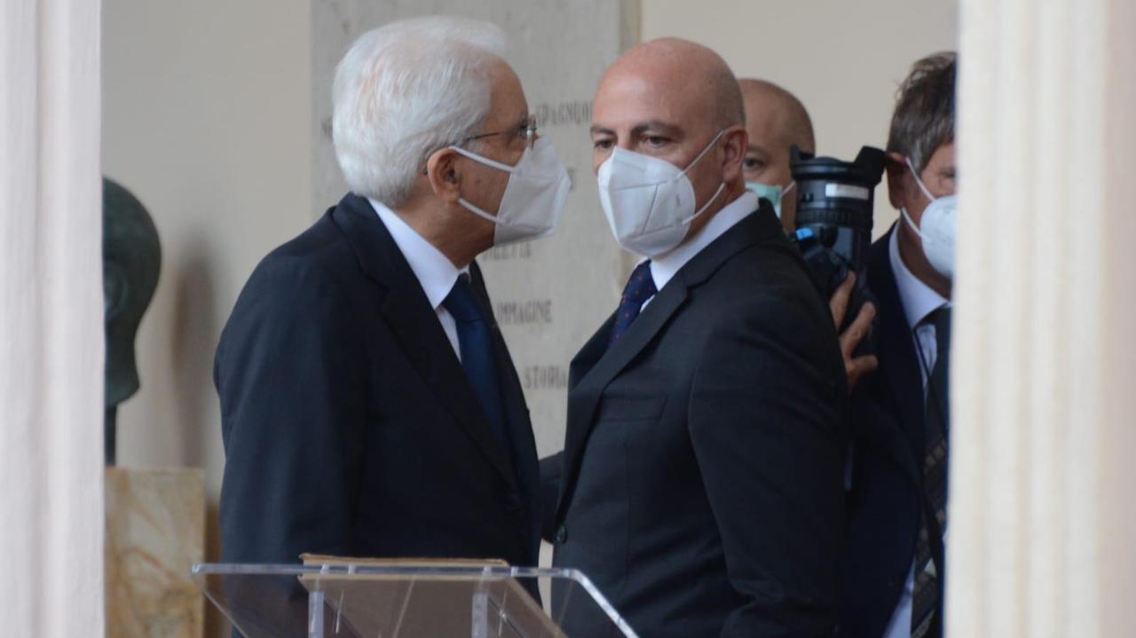 Il presidente della Repubblica Sergio Mattarella a Sassari per commemorare Cossiga 