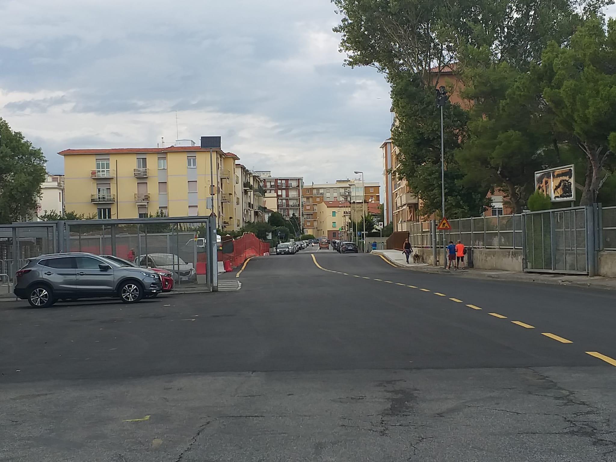 Il nuovo ponte in via dei Pensieri