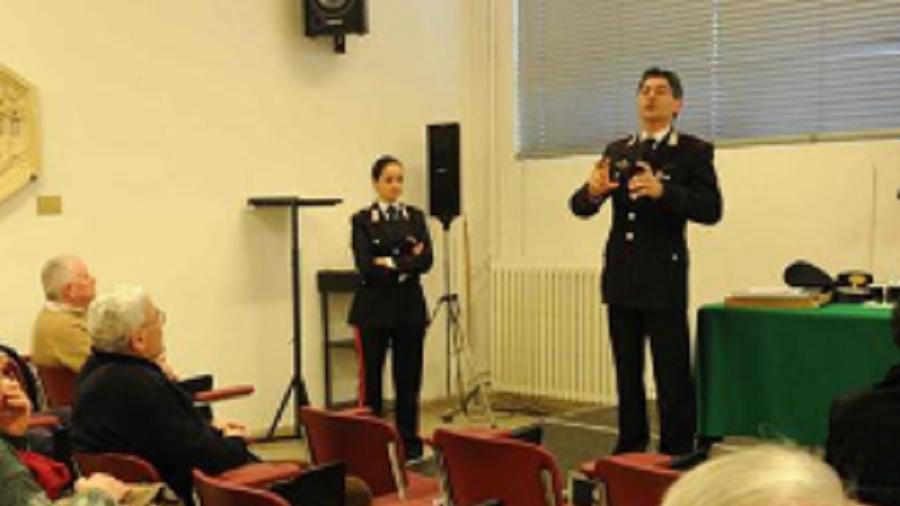 Un incontro fra anziani e carabinieri per prevenire le truffe