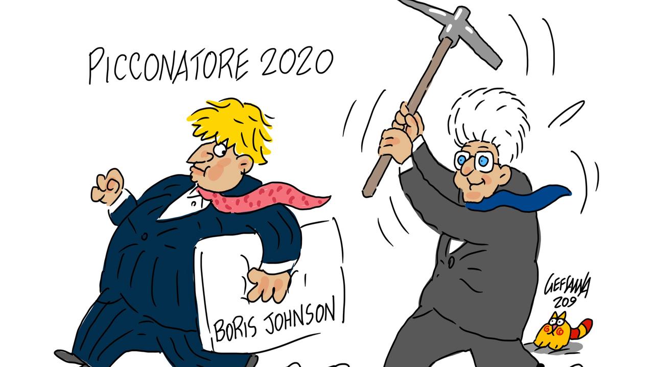 La vignetta di Gef - La stoccata di Mattarella a Boris Johnson 