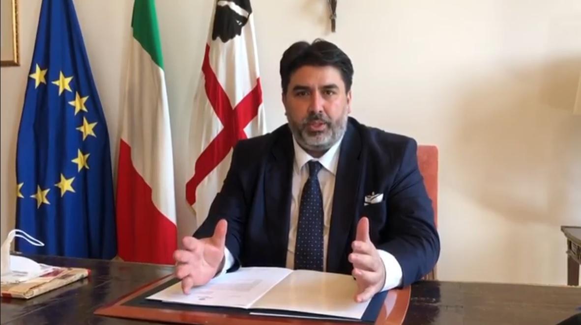 Il presidente Solinas