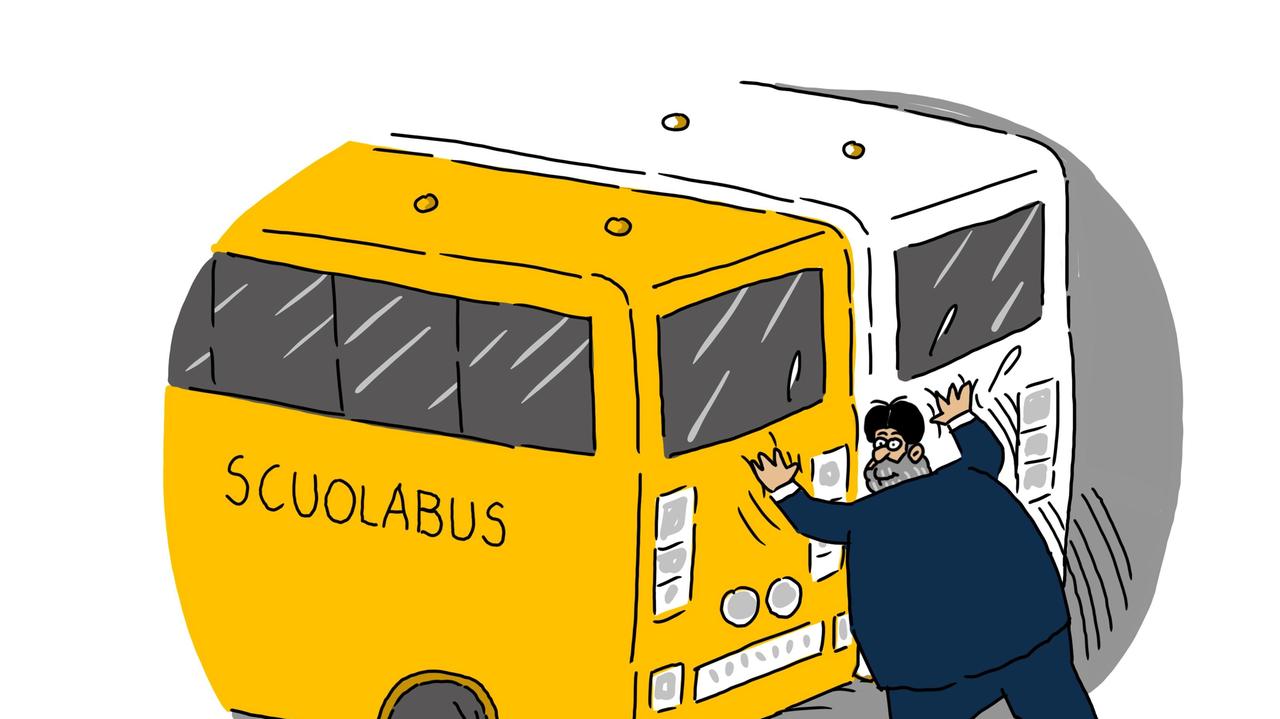La vignetta di Gef: pendolari, la Regione autorizza anche i bus privati