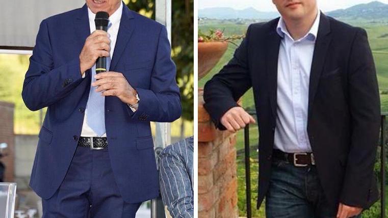 A sinistra Renzo Macelloni, sindaco di Peccioli; a destra Mirko Bini, primo cittadino a Terricciola