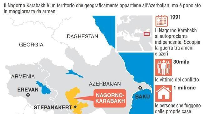Armenia-Azerbaigian: Mosca chiede tregua immediata