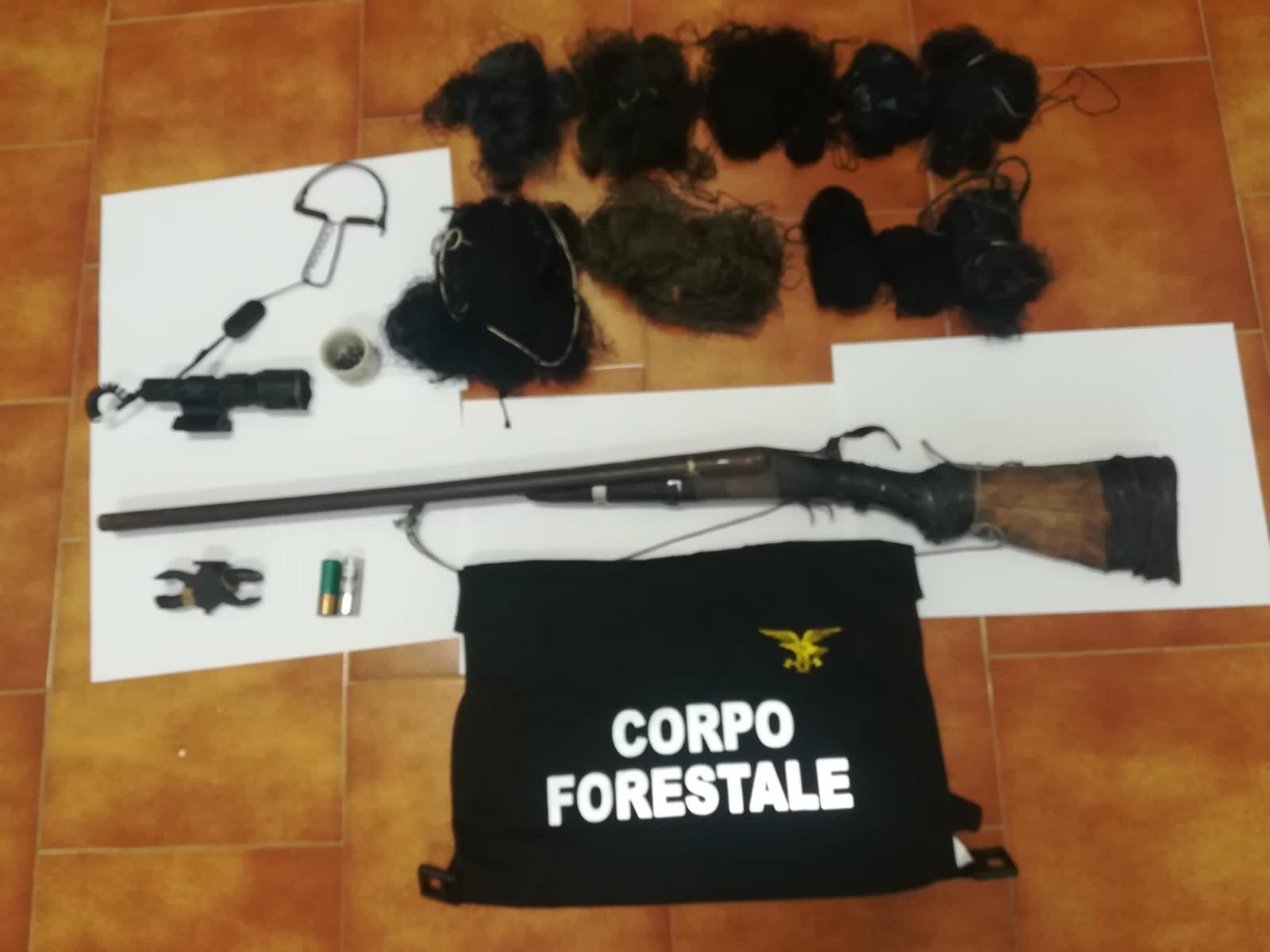 Blitz del corpo forestale contro il bracconaggio, una denuncia