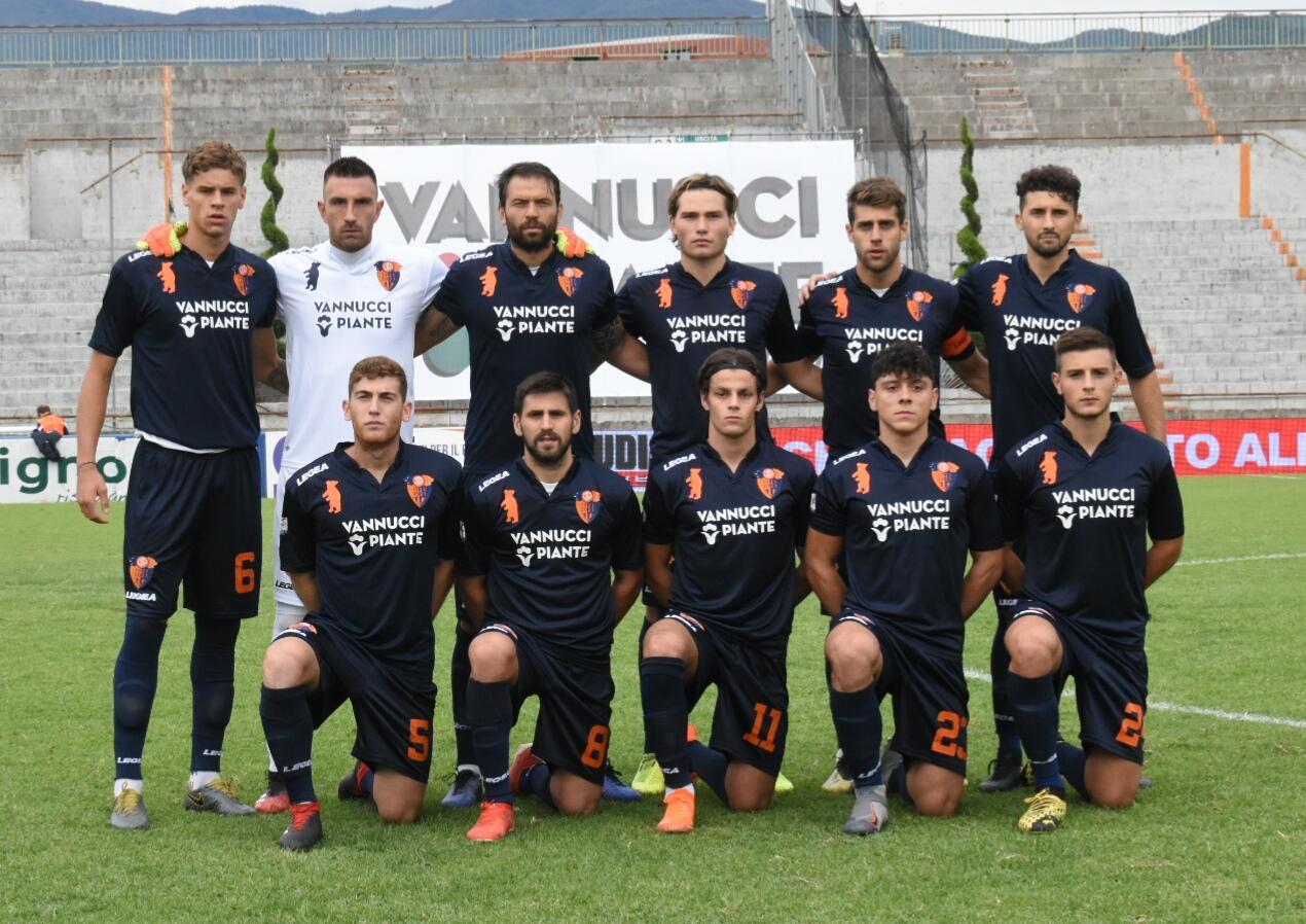 La prima Pistoiese del campionato 2020/2021 (foto agenzia Gori)