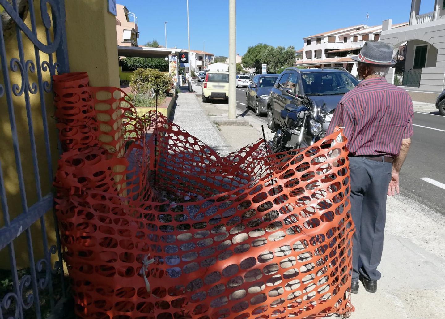 Marciapiede dissestato a Porto Pozzo