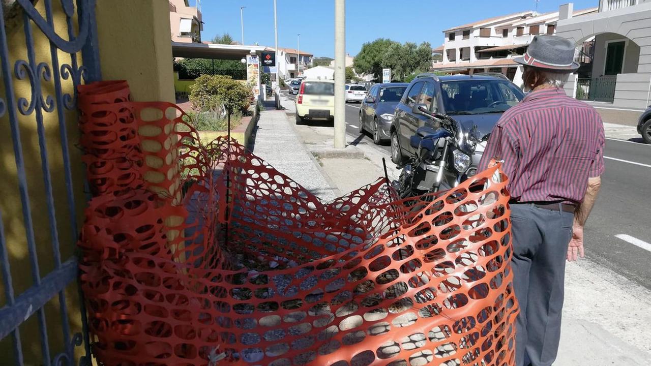 Marciapiede dissestato a Porto Pozzo