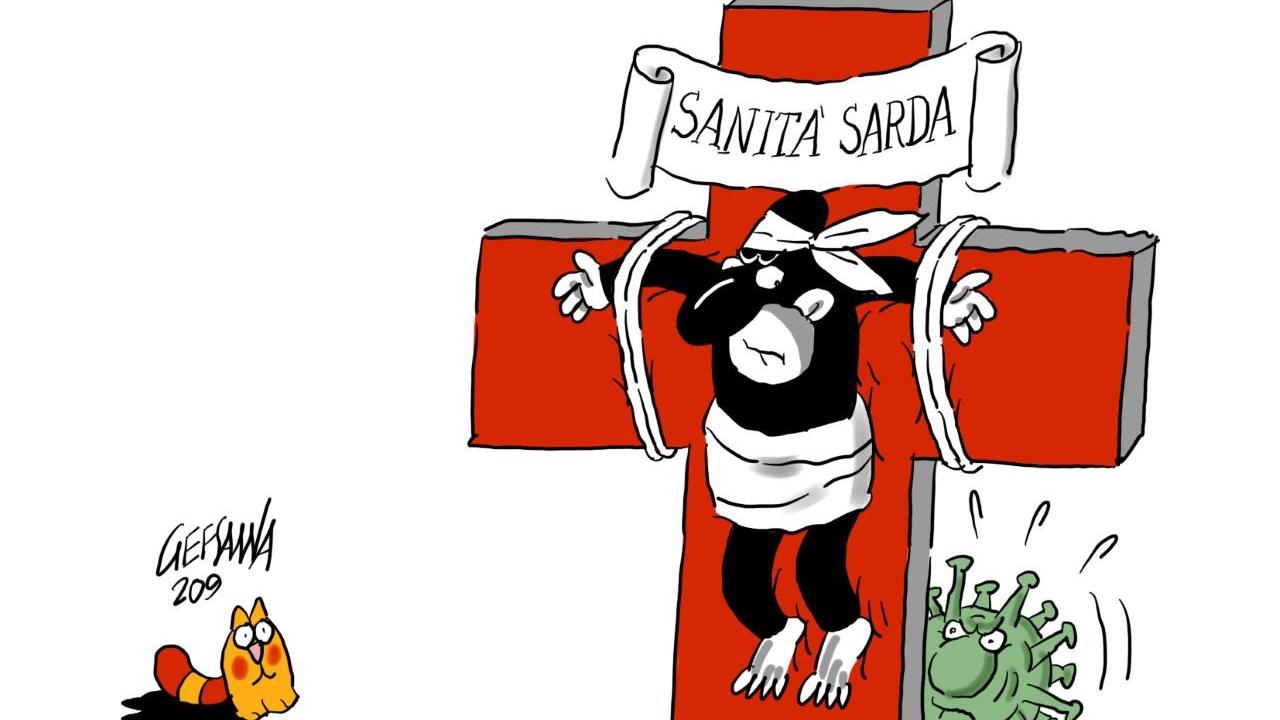 La vignetta di Gef: sanità sarda in croce
