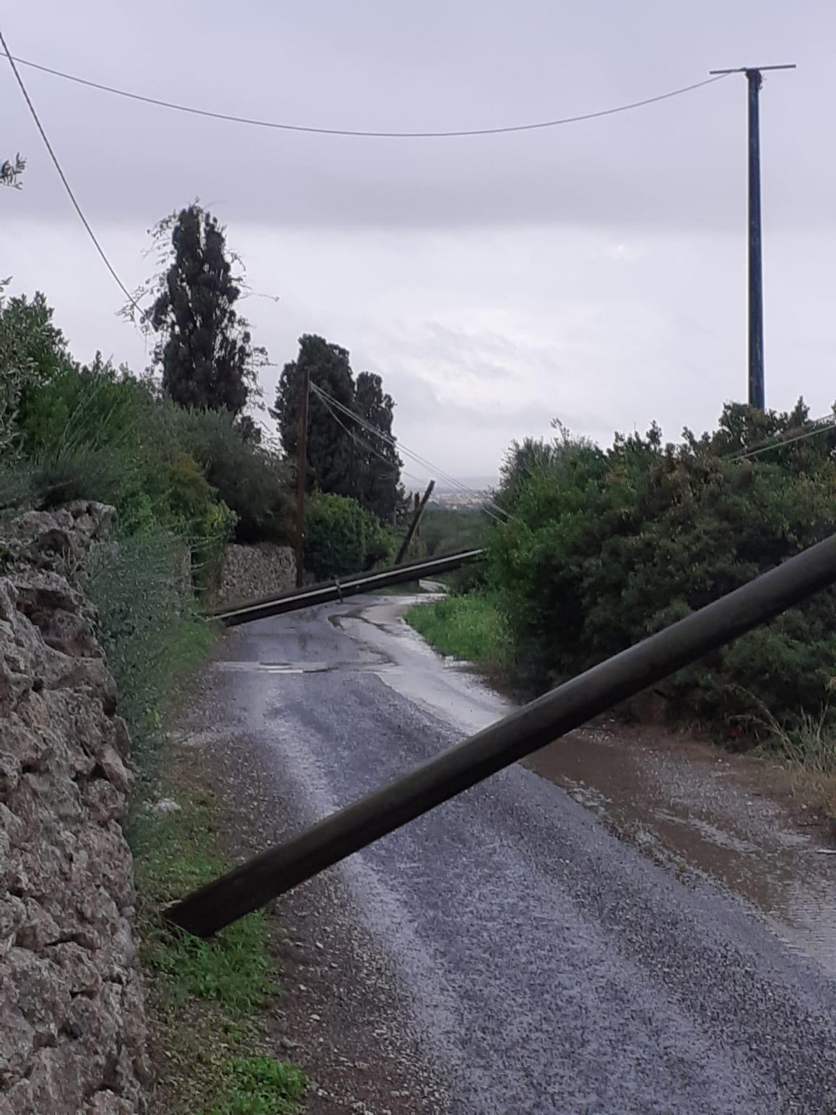 I danni causati dal maltempo a Baldella