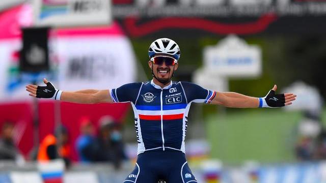 Capolavoro di Alaphilippe: a Imola le note della Marsigliese