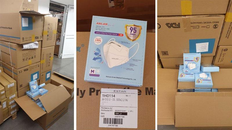 Sequestrate 64mila mascherine false: truffata anche la Regione 