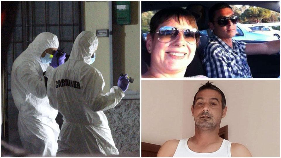 In alto la vittima e la compagna ferita. Sotto il presunto omicida