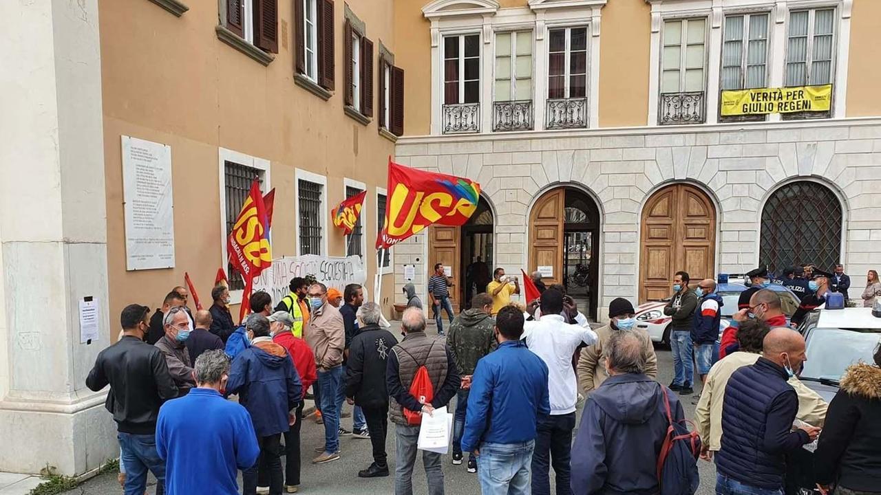 La protesta di Asia-Usb
