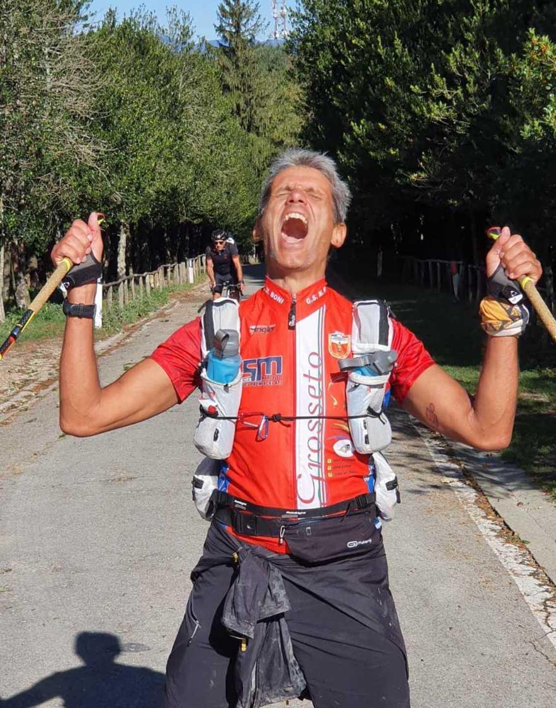 L’ultramaratoneta Guido Petrucci di corsa per 32 ore sull’appennino 