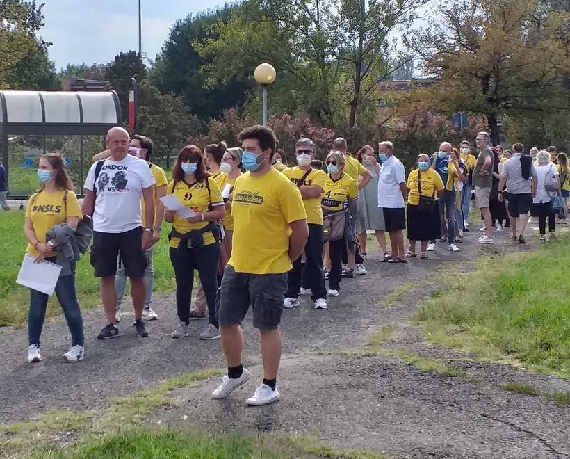 Gruppo Giallo e Gruppo Blu: ecco i tifosi della Leo Shoes 