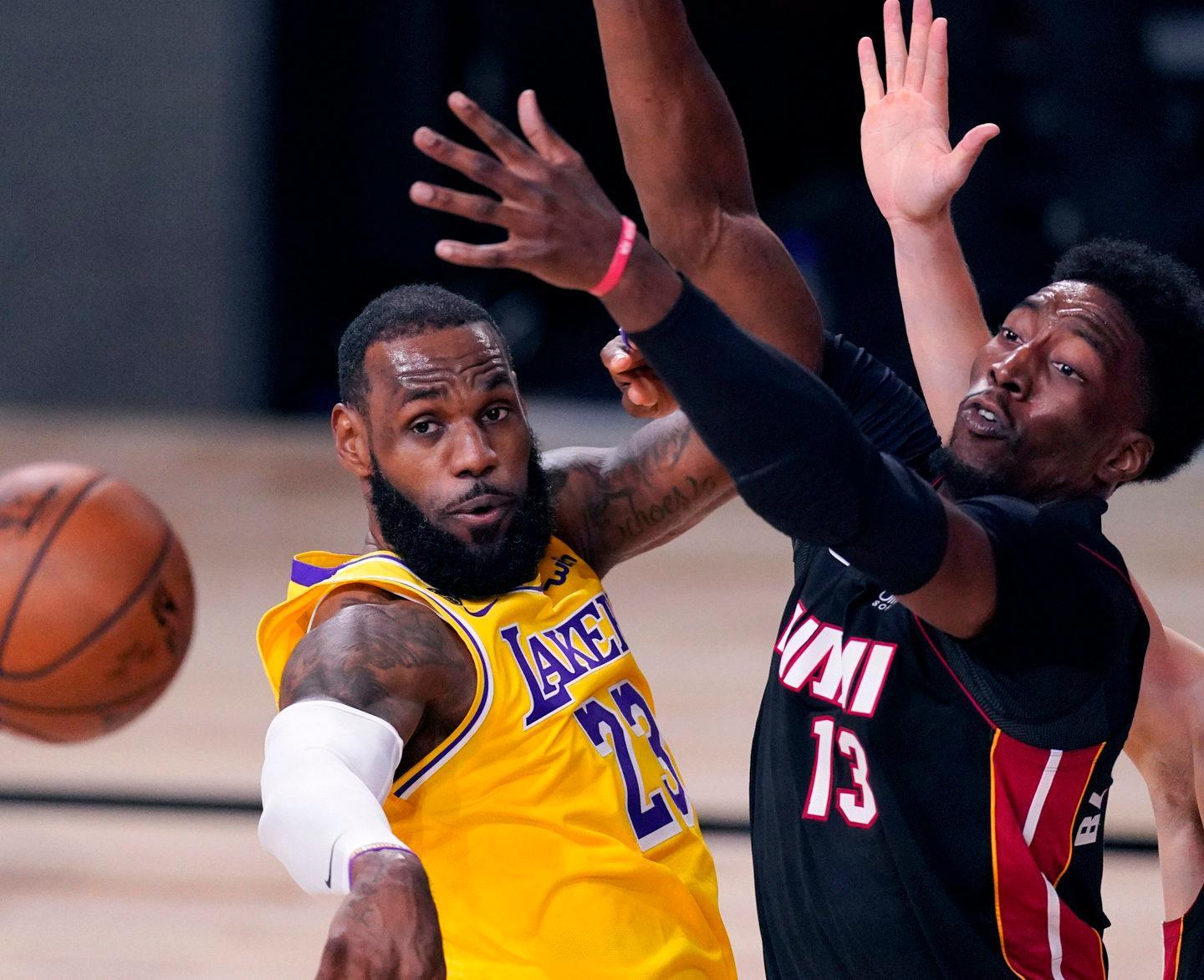 Davis-Lebron, garauno è Lakers Miami perde Dragic e Adebayo