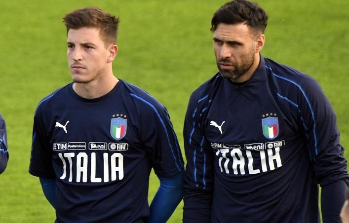 Alessio Cragno portiere del Cagliari e Salvatore Sirigu, numero 1 del Toro