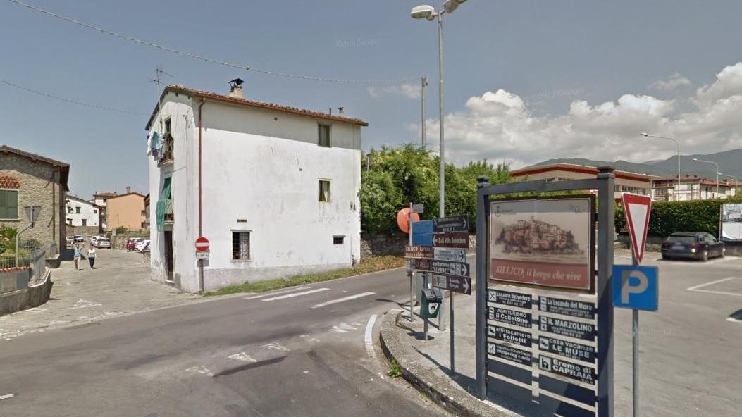 L'incrocio in cui è avvenuto l'incidente, tra via Nazionale e via di Sillico a Pieve Fosciana