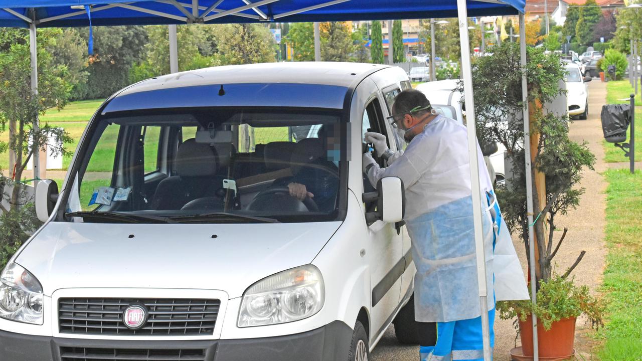 Tamponi antiCovid-19 anche a Pistoia (foto Gori)