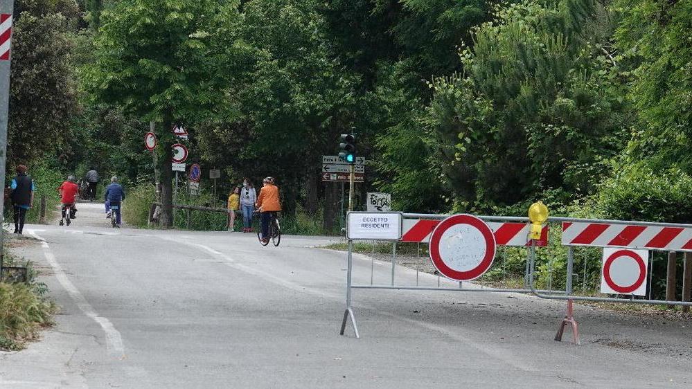 Chiuse le pinete e il viale dei tigli