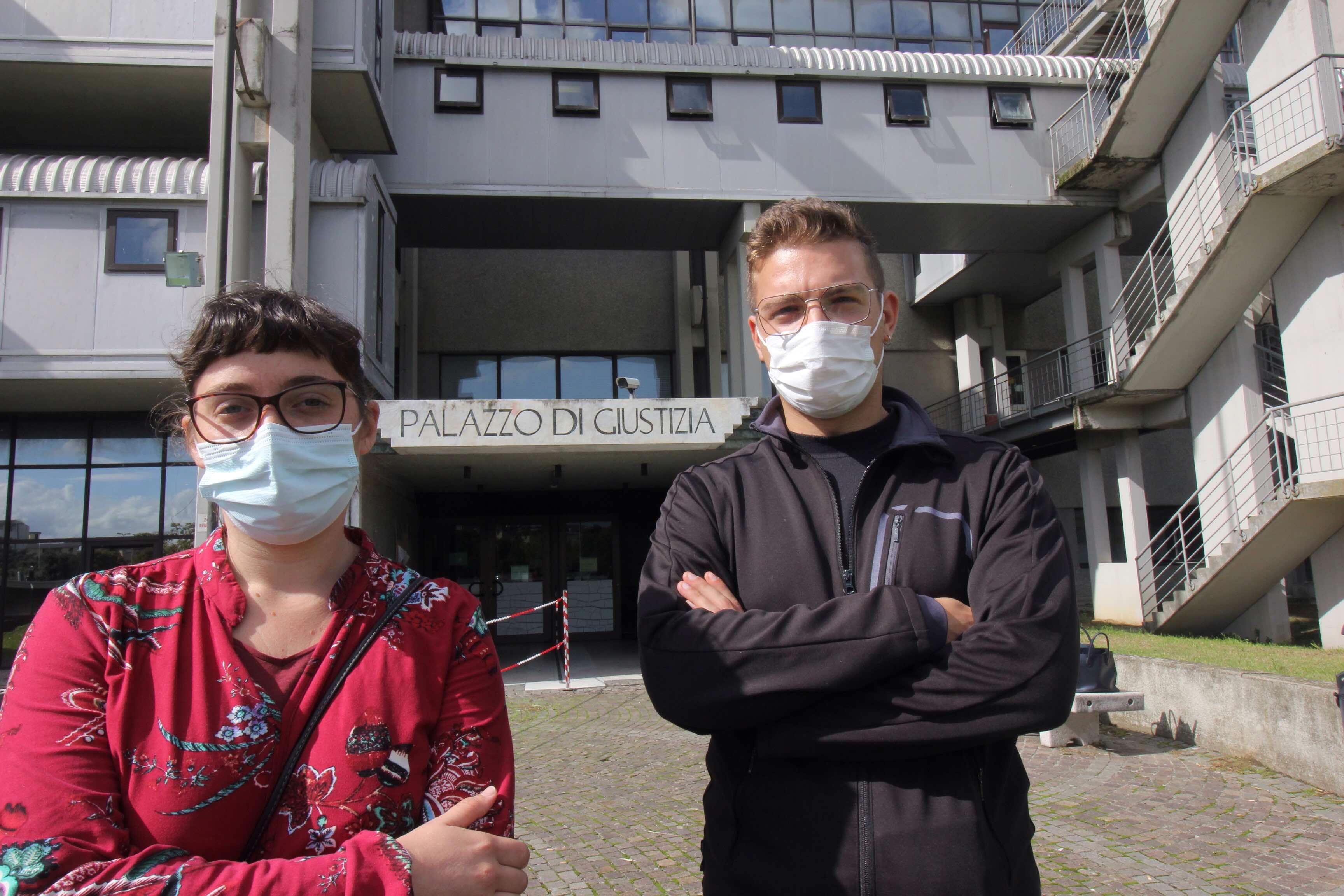 Sarah Caudiero e Luca Toscano del Si Cobas (foto Batavia)
