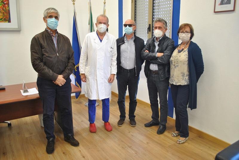 Da sinistra, Bruno Contu, Pier Paolo Terragni, Antonio Pazzola, Antonio Contu, Rossella Lombardi