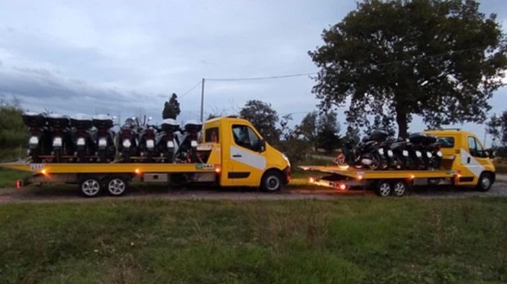 Gli scooter recuperati