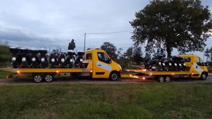 Gli scooter recuperati
