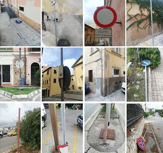 Cartelli stradali e abbandono La denuncia di Fornino 