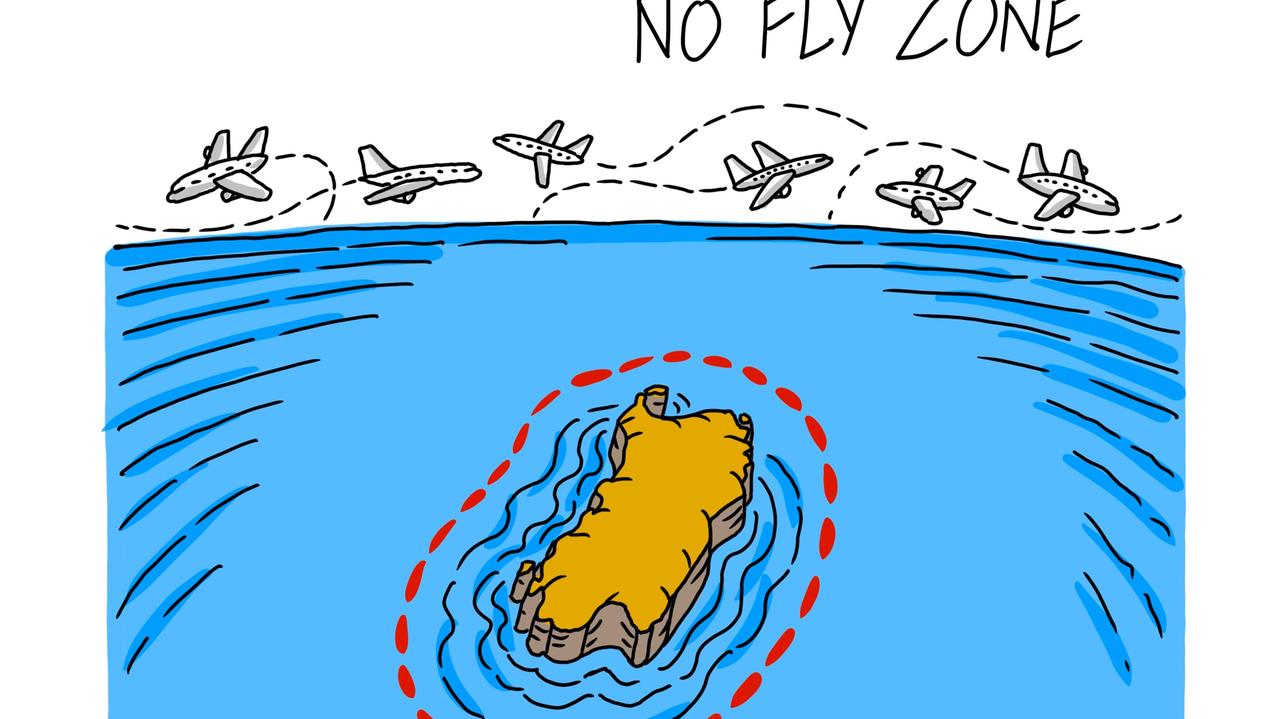 La vignetta di Gef - Alitalia sul taglio dei voli: concordato con la Regione